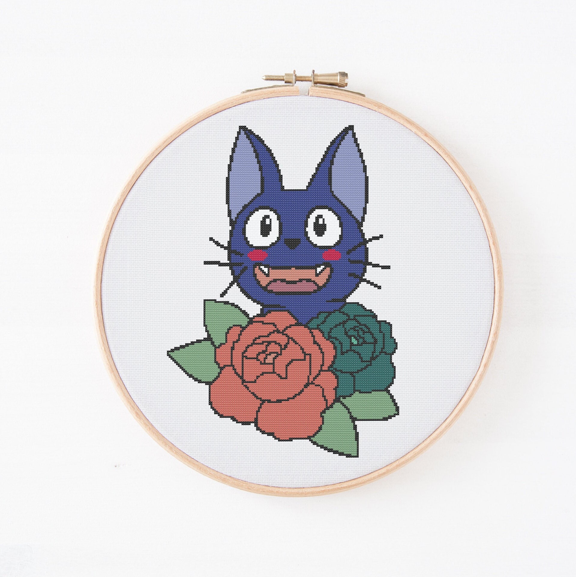 Jiji From Kiki's Delivery Service Cross Stitch 