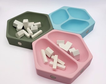 Game Piece Holder Storage for Board Game Trays - Board Game Accessories Tray Gift for Game Lover - Hexagon Game Piece Organizer Stackable