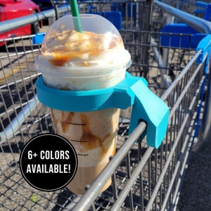 Shopping Cart Cup Holder for Coffee Cup Holder Gift for Her - Cart Cup Holder for Cart Drink Holder - Coffee Tumbler Holder Christmas Gift