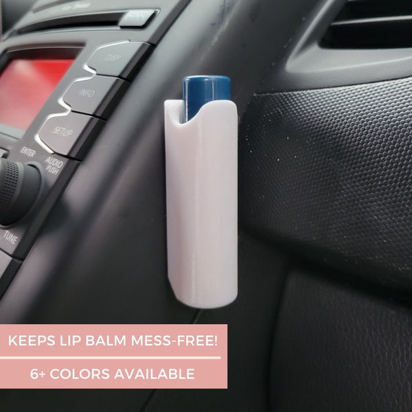 Lip Balm Holder For Car Accessories For Women - Chapstick Holder Car Chapstick Holder Gift for Her - Cute Car Decor Accessories Interior