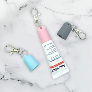 Aquaphor Keychain Cap for Aquaphor Key Chain Cap Aquaphor Holder for Lip Balm Keychain for Purse Holder for Backpack - Gift for Women Teen