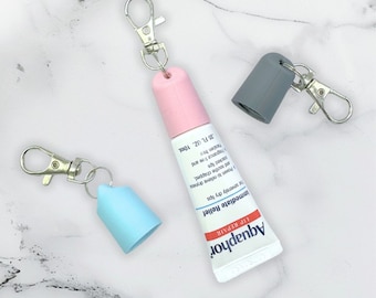 Aquaphor Keychain Cap for Aquaphor Key Chain Cap Aquaphor Holder for Lip Balm Keychain for Purse Holder for Backpack - Gift for Women Teen