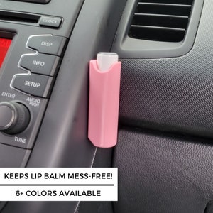 Lip Balm Holder For Car Accessories For Women - Chapstick Holder Car Chapstick Holder Gift for Her - Cute Car Decor Accessories Interior