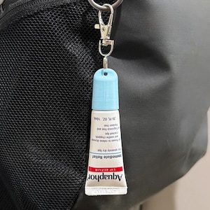 Aquaphor Keychain Cap for Aquaphor Key Chain Cap Aquaphor Holder for Lip Balm Keychain Purse Holder Attachment for Backpack - Gift for Her