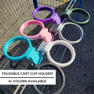 Cart Cup Holder for Coffee Cup Holder Gift for Her - Shopping Cart Cup Holder for Cart Drink Holder - Coffee Tumbler Holder Birthday Gift