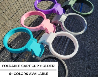 Cart Cup Holder for Coffee Cup Holder Gift for Her - Shopping Cart Cup Holder for Cart Drink Holder - Coffee Tumbler Holder Birthday Gift