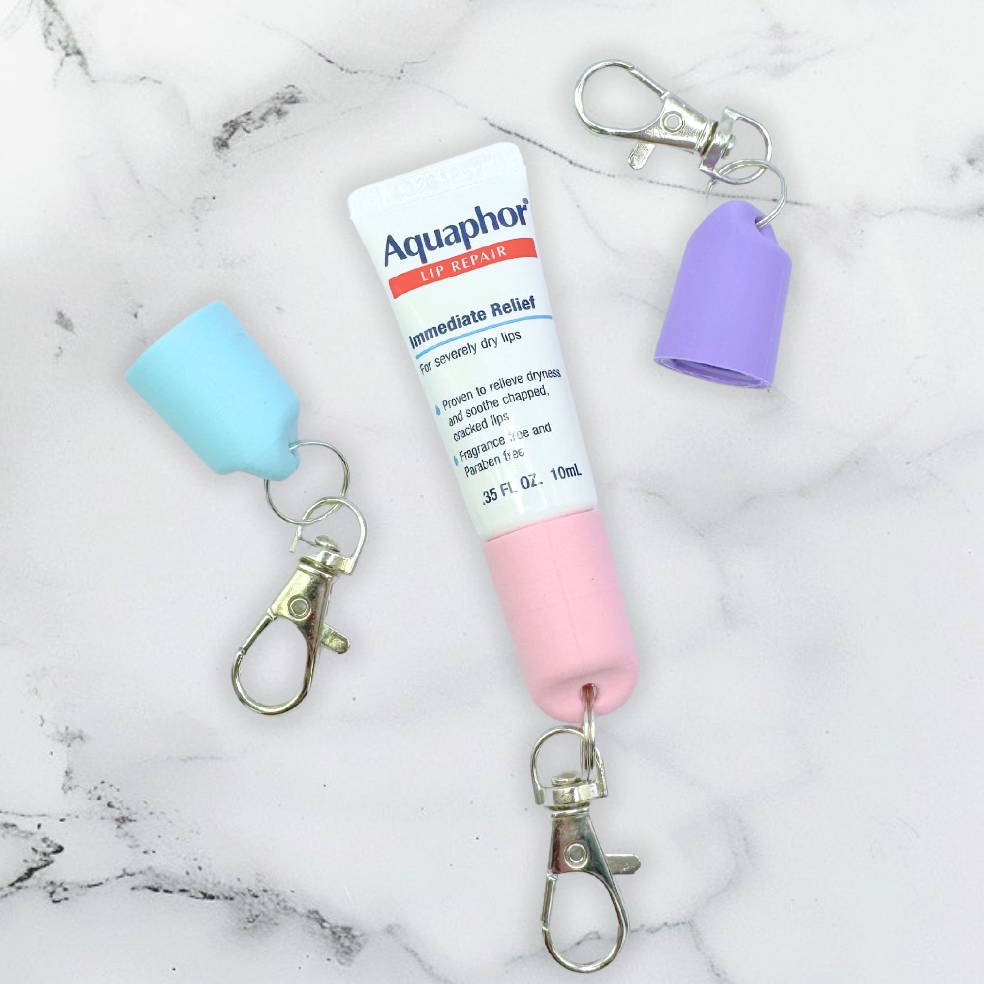 Aquaphor Keychain Cap for Aquaphor Key Chain Cap Aquaphor Holder for Lip Balm Keychain for Purse Holder for Backpack - Gift for Women Teen
