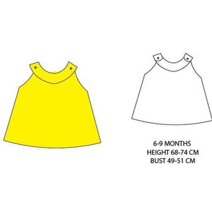 Baby dress Sewing Pattern PDF, Summer dress sewing patterns, baby dress pattern