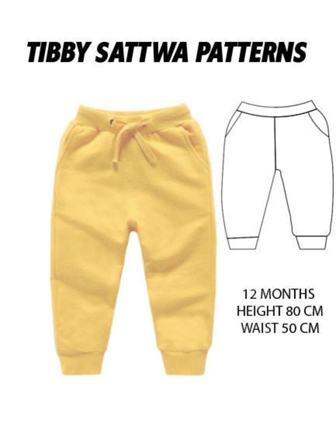 Baby Pants Pattern PDF, Baby Sewing Patterns Pdf, Baby Sewing Pattern
