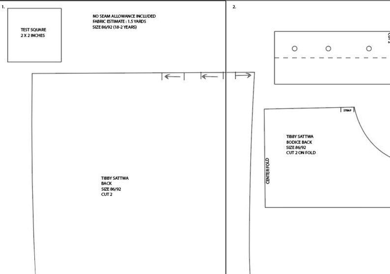 Girls Romper Sewing Pattern PDF Strap Top Sewing Pattern Etsy