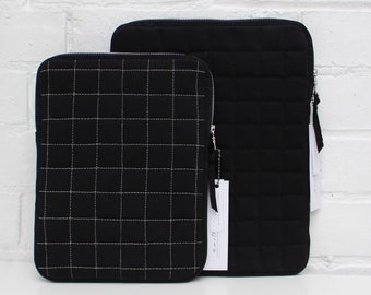 The ANNIE Quilted iPad Sleeve | iPad Pro Accessories | iPad Air Sleeve | Padded Luxury Cotton iPad Cover | Birthday Gift | Mother's Day Gift