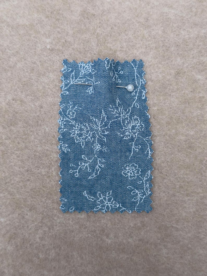 Handmade Quilted Makeup Bag | Sustainable Floral/Gingham Cotton Cosmetics Pouch | Made To Order image 6