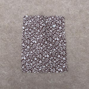 Handmade Quilted Makeup Bag | Sustainable Floral/Gingham Cotton Cosmetics Pouch | Made To Order image 8
