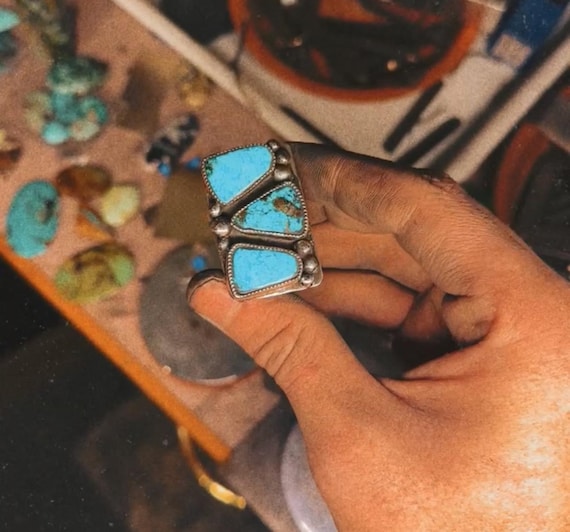 Sterling Silver Kingman Turquoise Ring