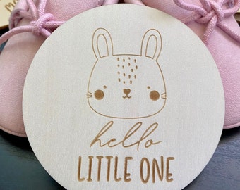 Wooden Baby Milestone Discs: Animal & Classic Themes