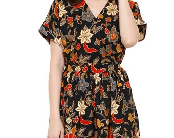 midi dress batik modern