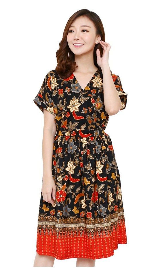 batik dress One Shoulder Batik Gown, Formal Satin Maxi Dress