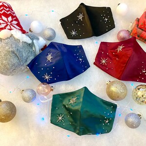 Limited Edition! Lucky Stars Fancy Face Mask with Filter Pocket, Triple Layers, Fashionable, Washable, Reusable, FREE FILTER