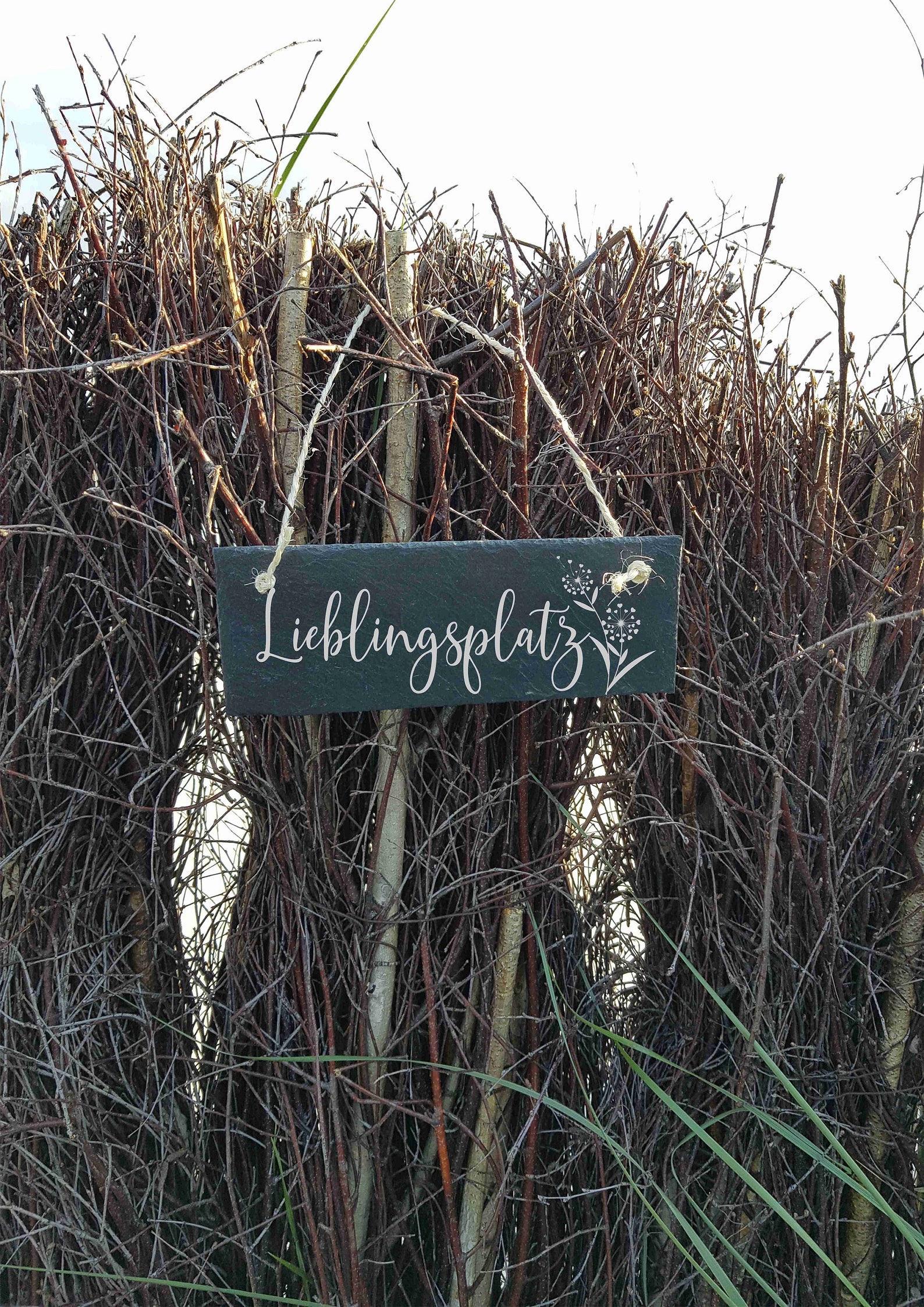 Lieblingsplatz Schild Garten Schieferschild Schiefertafel