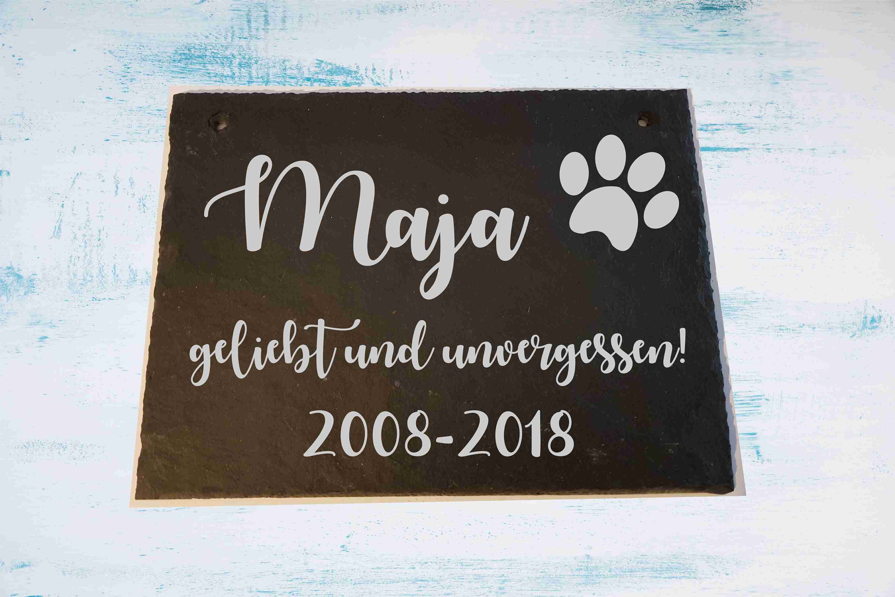 Gedenktafel für Hund Katze Haustier Schiefer Grabstein Etsy