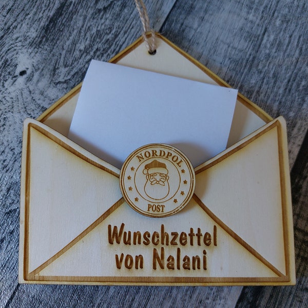 Wunschzettel für den Weihnachtsmann oder das Christkind