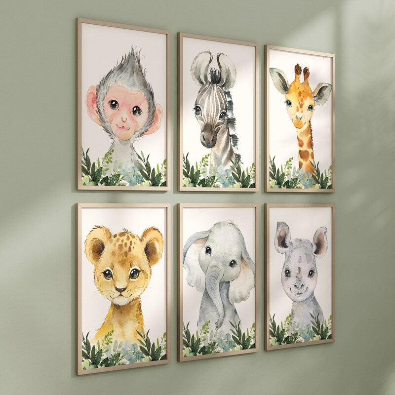 Jungle Animal Prints - Etsy