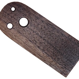 Diz handmade. Handcrafted Diz from American walnut for hand pull, wool ribbon.