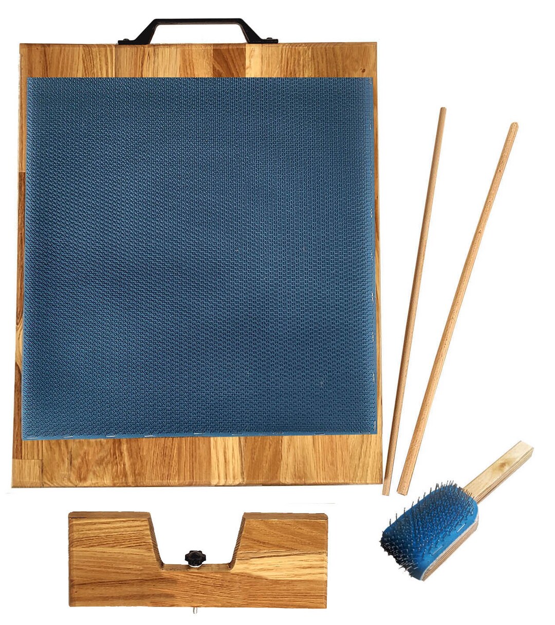BENECREAT Wool Blending Board Carding Brush Set, 36.2x32x16cm Fiber