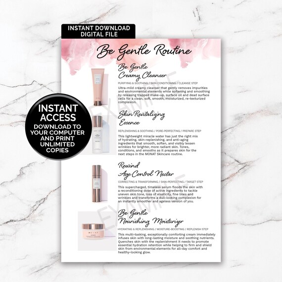 monat be gentle routine