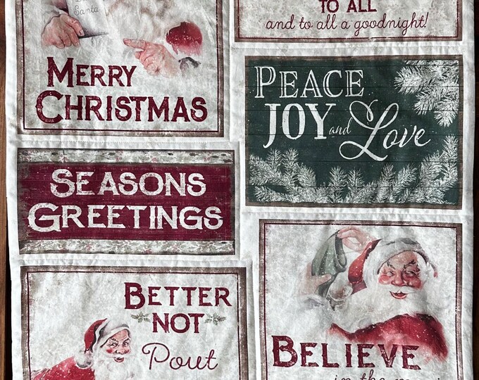 Christmas Santa-Themed Wall Hanging