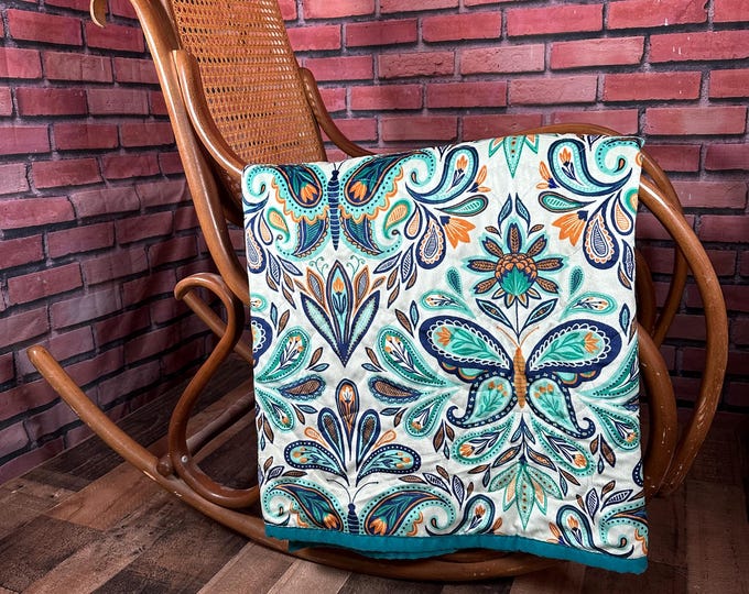 Retro Butterfly Snuggie Quilt