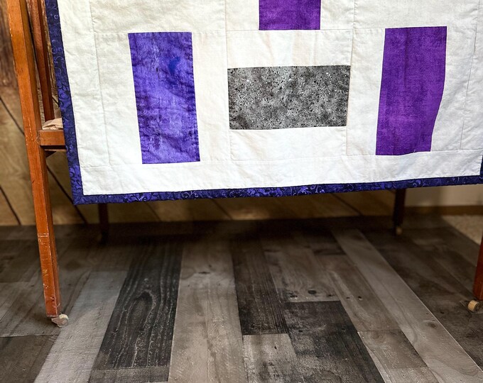 Lavender Maze Baby Quilt