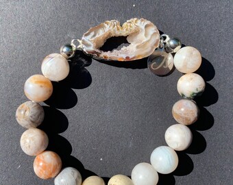 Cooked OOAK My Design Some Slight Salmon Color Britz Beads Supply Super Irregular 10mm To 14mm 30 Nugget Coral Soaked Funky Tumbled