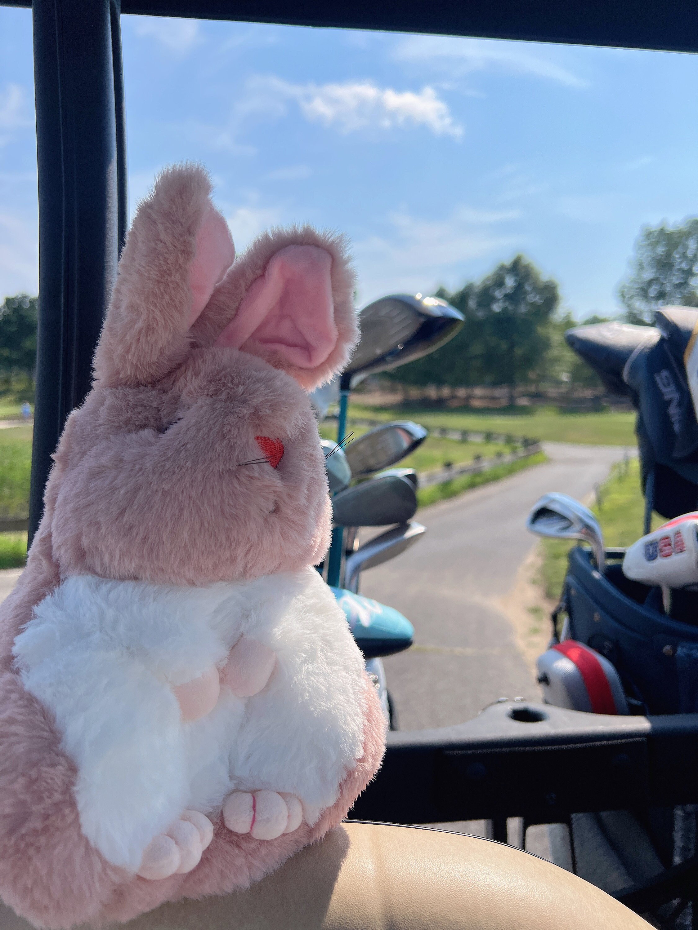 Bunny Rabbit Plush Golf Club Head Cover Golf Driver/ Animal