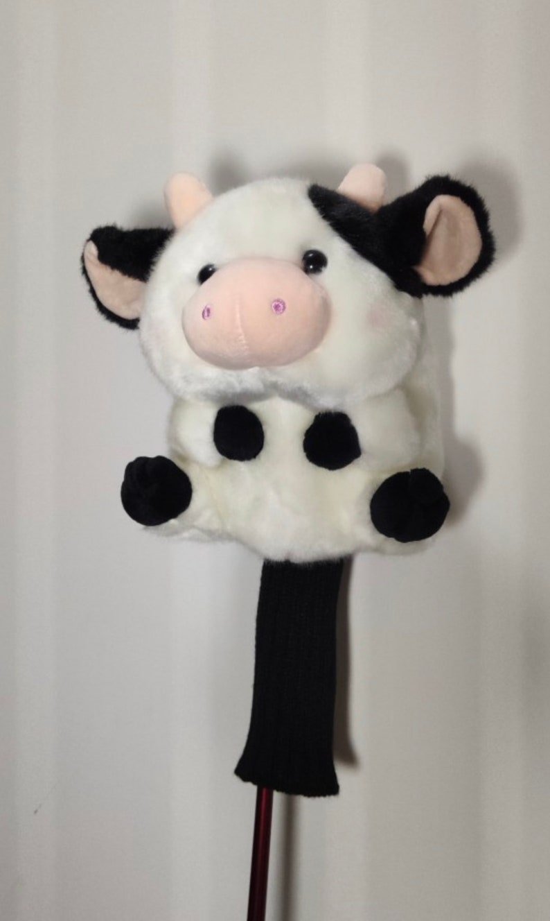 Cow Plush Golf Club Head Cover/ Golf Driver Cover Etsy