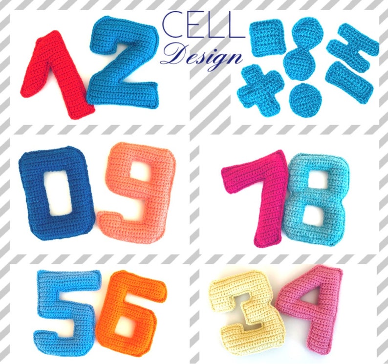 Numbers Crochet Pattern - Etsy