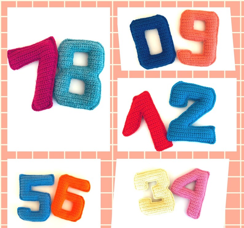 Numbers Crochet Pattern - Etsy