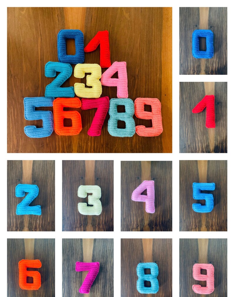 Numbers Crochet Pattern Etsy