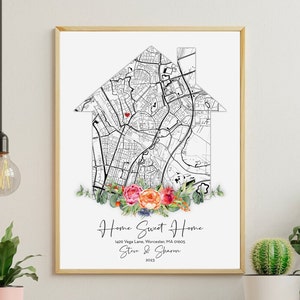 Realtor Geschenk für Kunden, Home Sweet Home Zeichen, Einweihungsparty Geschenk, neues Zuhause Geschenk, unser erstes Zuhause, personalisierte Realtor Geschenk