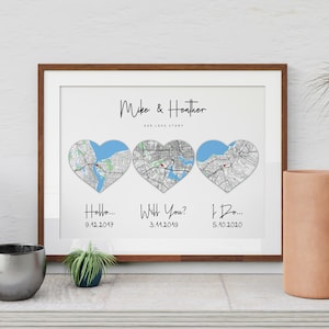 Herz Karte Hello will you I do, Druck Met verlobt Verheiratet Hochzeitstag Geschenk für Paar, Erster Jahrestag Geschenk, Baumwolle Jahrestag
