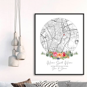 Realtor Geschenk für Kunden, Home Sweet Home Zeichen, Einweihungsparty Geschenk, neues Zuhause Geschenk, unser erstes Zuhause, personalisierte Realtor Geschenk