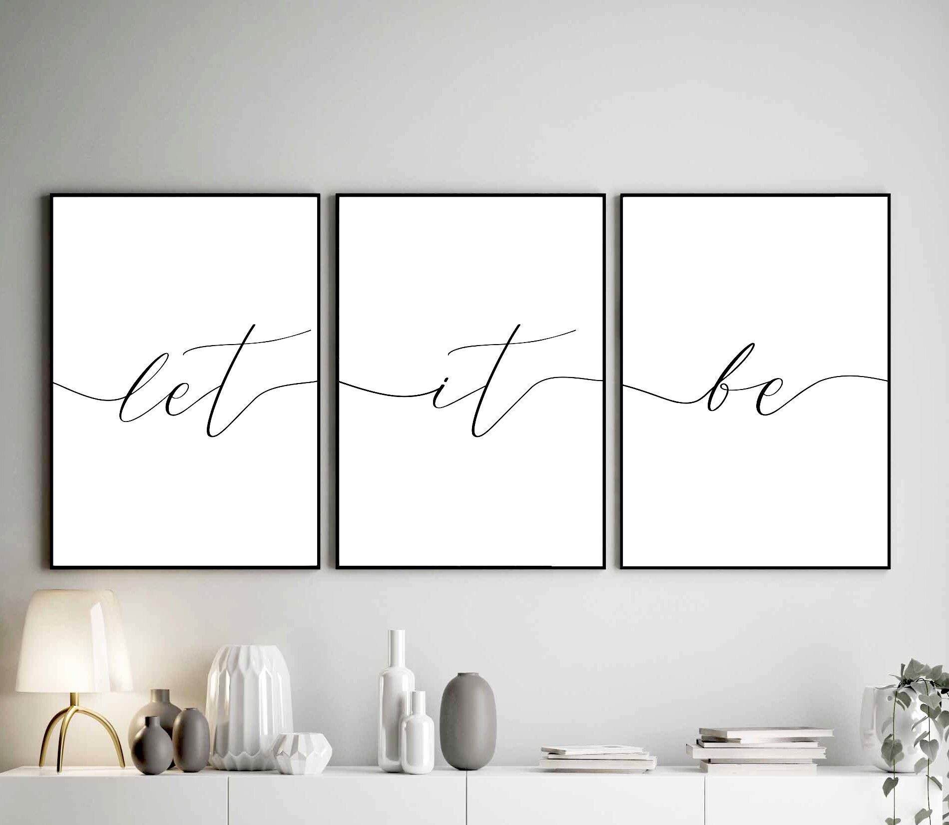 Let It Be Prints Bedroom wall art Home Decor Bedroom set of Etsy