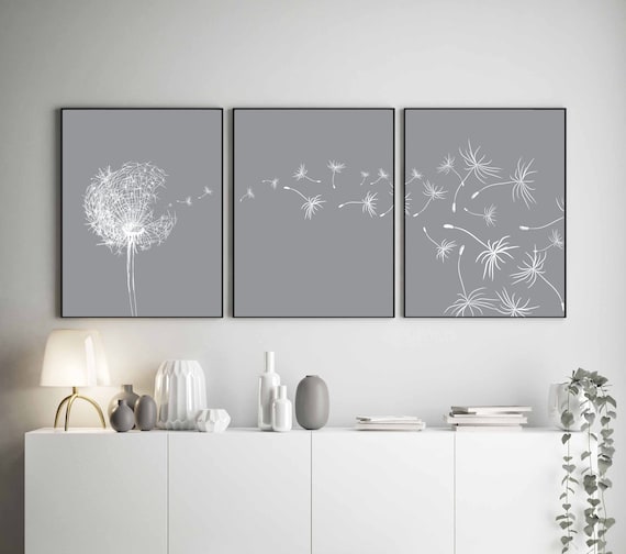 Dandelion Wall Art Print Dandelion Prints Dandelion Poster | Etsy
