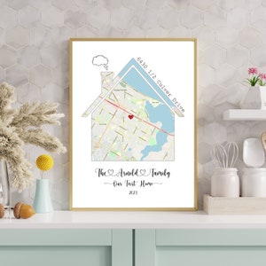 Personalized Realtor Gift, Home Sweet Home, House Map, Last Minute ...