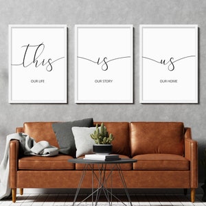 This is Us - Our Life Our Story - Our Home Printable - Living Room Wall ...