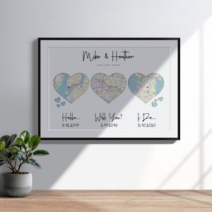 Hallo, Willst du, ich mache, Geschenke für sie, personalisierte Geschenke, Kunstdruck Karte, Last-Minute-Geschenk, Herzkunst, Jahrestagsgeschenk