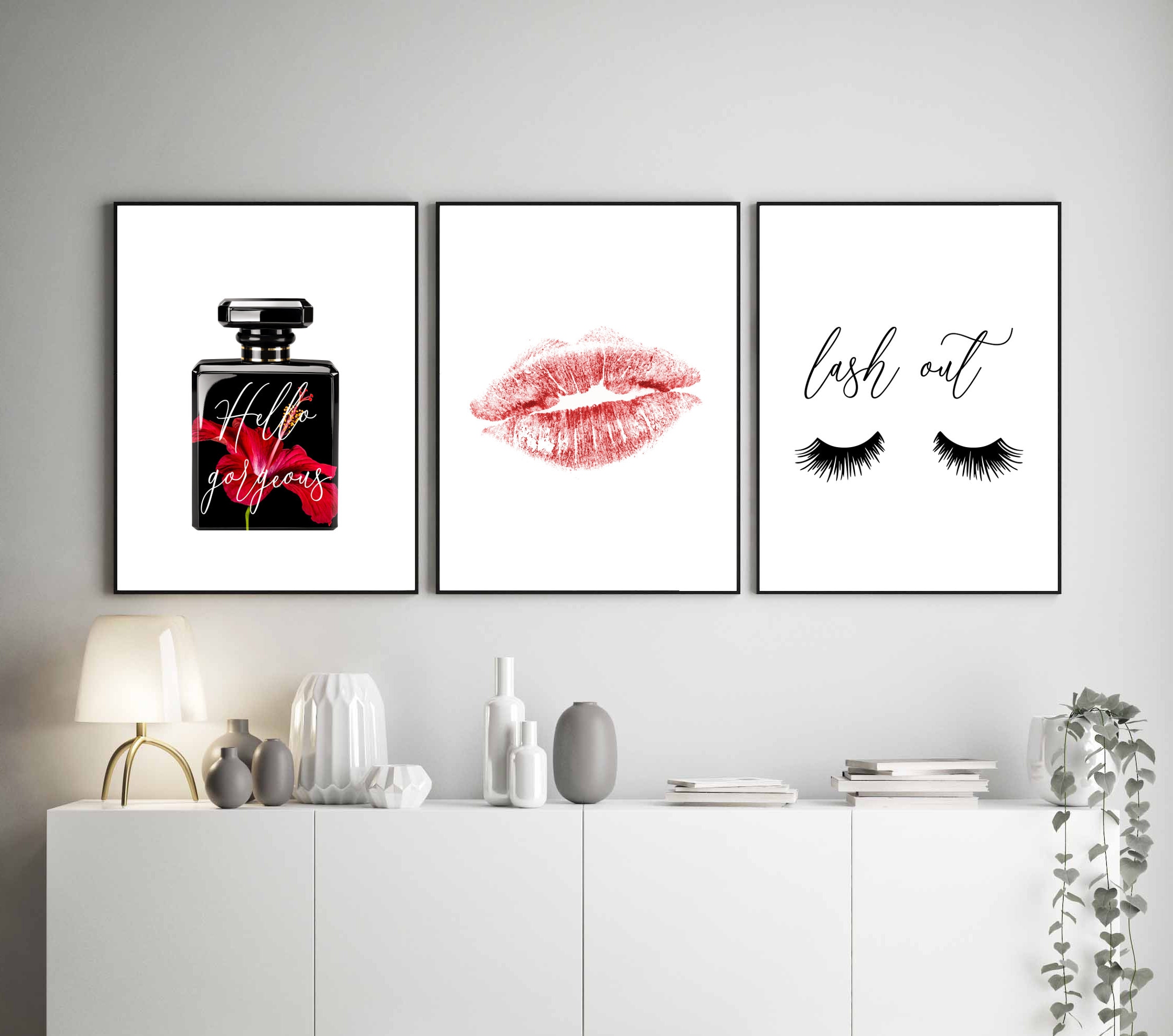 set-of-3-prints-makeup-wall-art-lashes-print-bedroom-wall-etsy