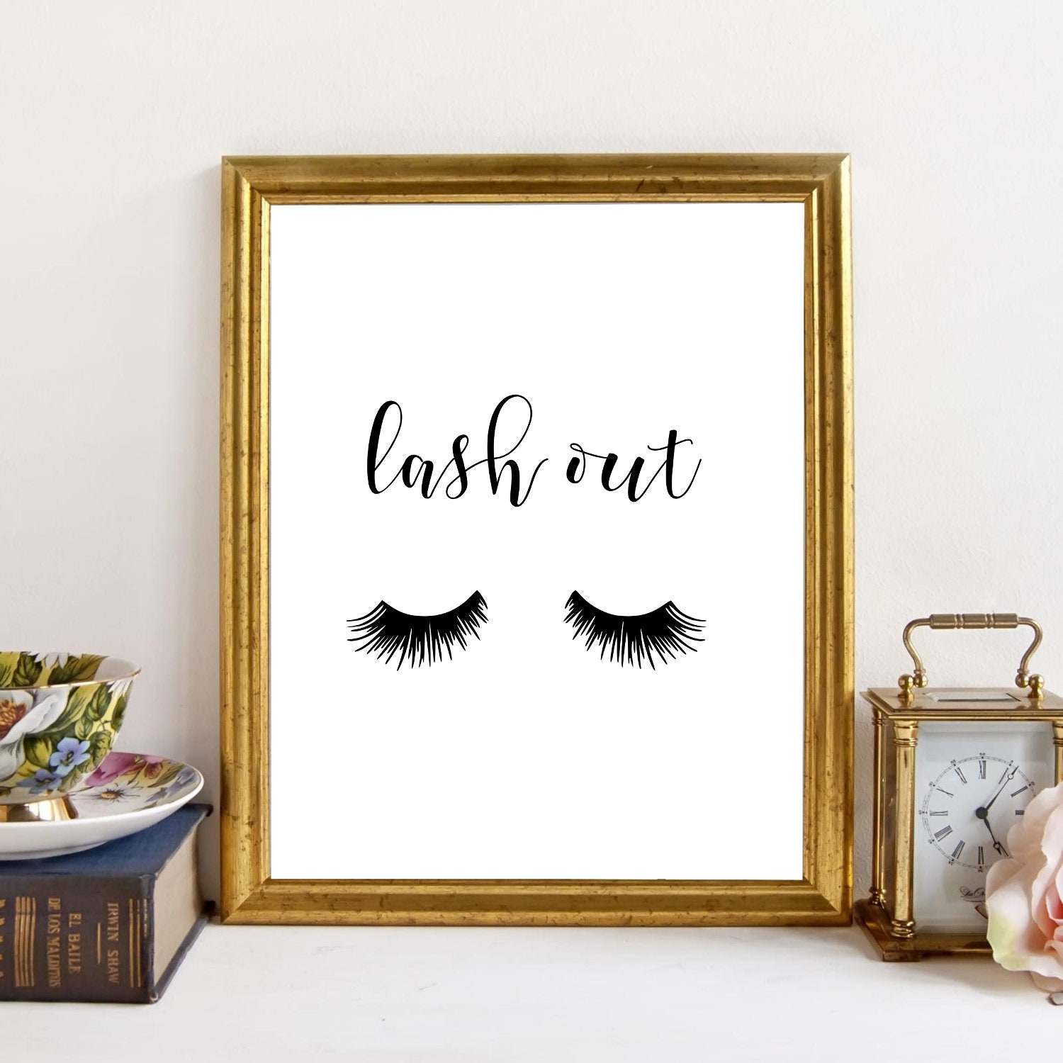 Set of 3 Lashes Print Lash Decor Beauty Salon Decor Lashes Etsy UK