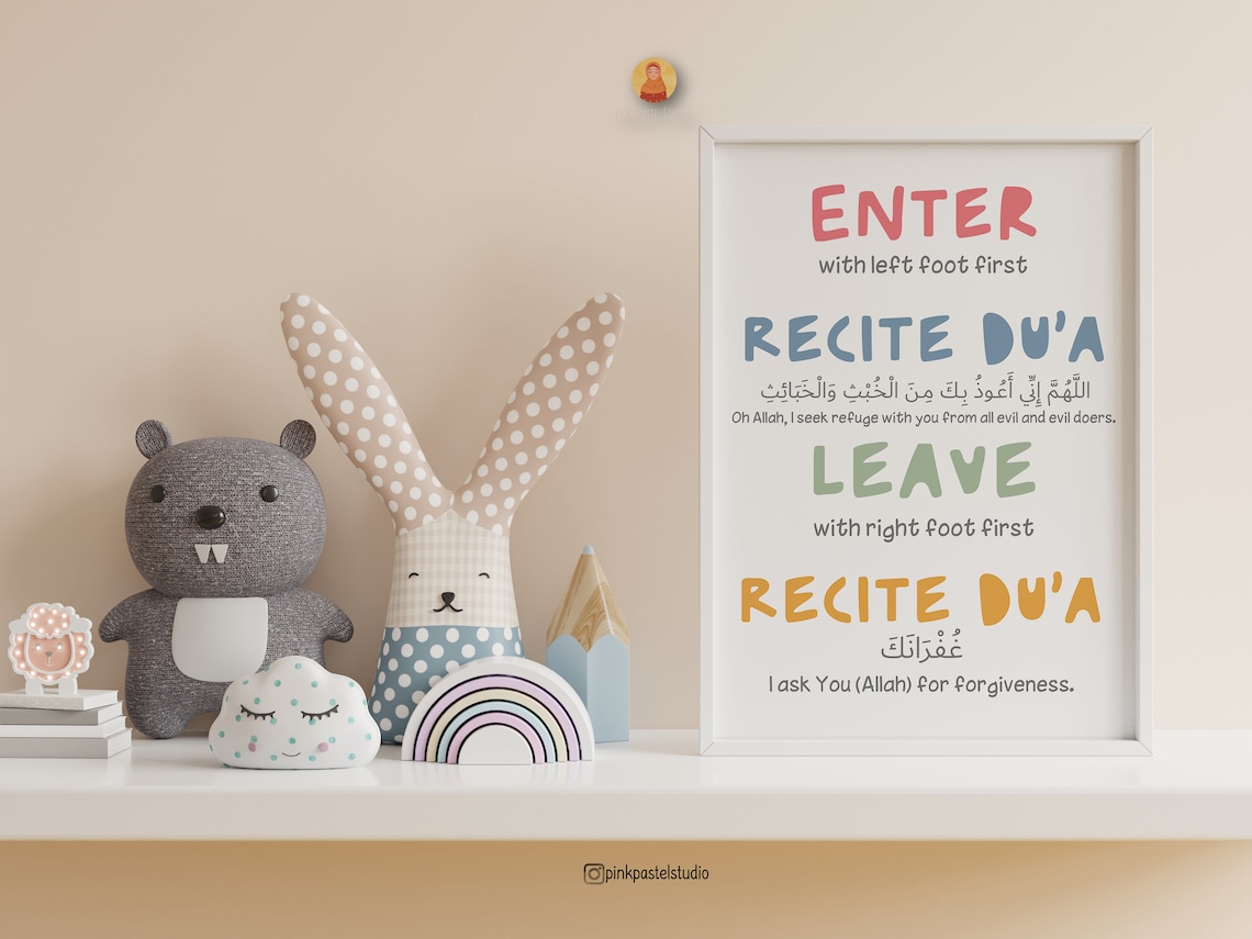 Muslim Etiquette of Using Bathroom Islamic Toilet Rules for Etsy