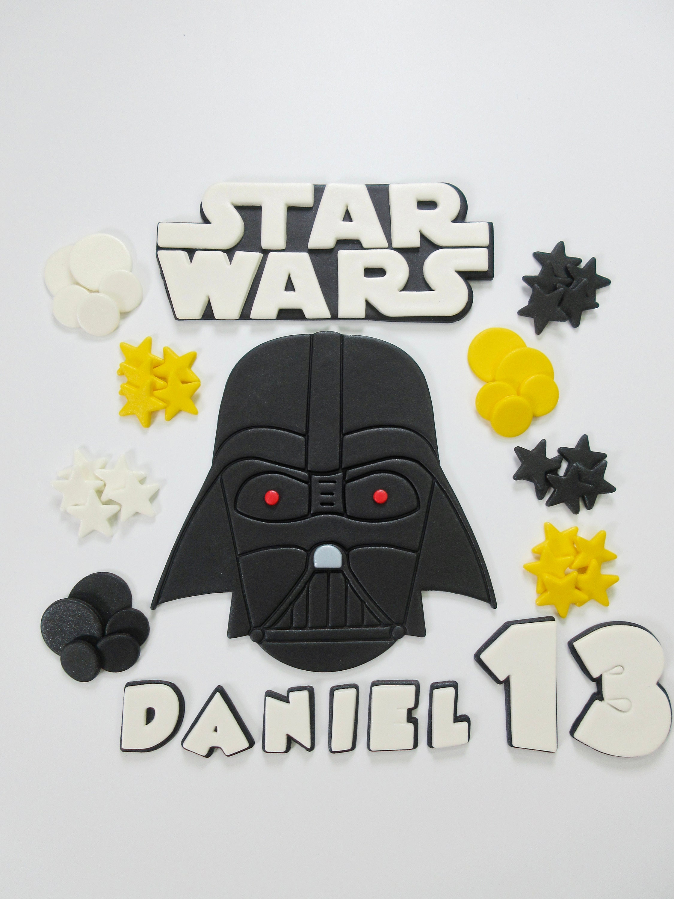 Fondant darth vader top